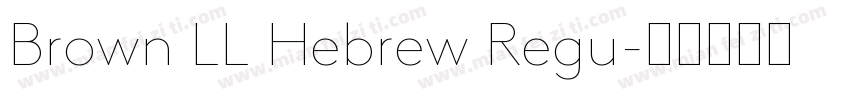 Brown LL Hebrew Regu字体转换